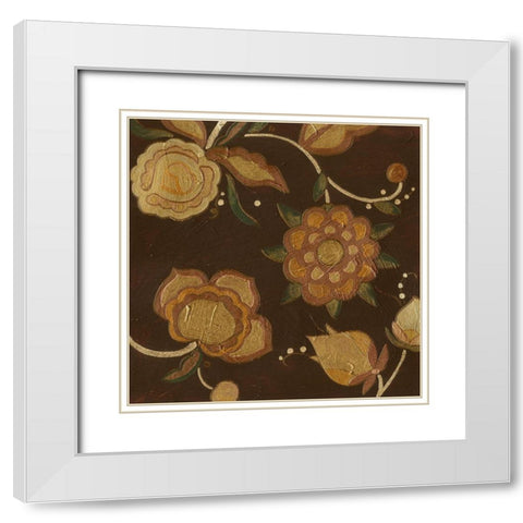 Vintage Kimono III White Modern Wood Framed Art Print with Double Matting by Vess, June Erica
