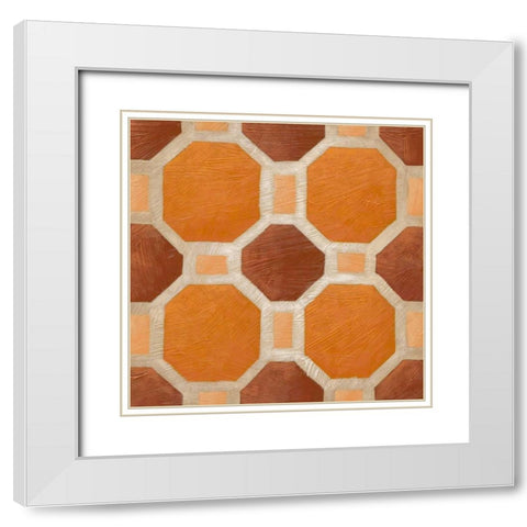 Brilliant Symmetry VI White Modern Wood Framed Art Print with Double Matting by Zarris, Chariklia