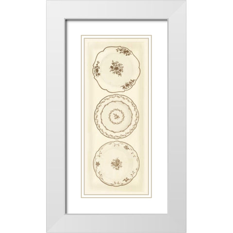 Sevres Porcelain Panel I White Modern Wood Framed Art Print with Double Matting by Garnier