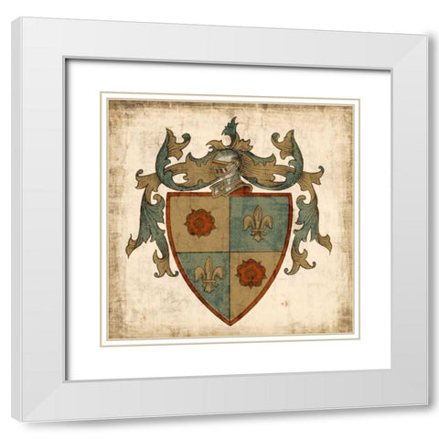 Noble Heritage I White Modern Wood Framed Art Print with Double Matting by Vision Studio