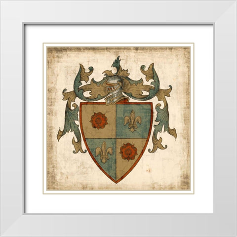 Noble Heritage I White Modern Wood Framed Art Print with Double Matting by Vision Studio