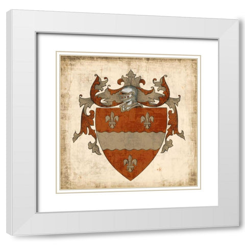 Noble Heritage II White Modern Wood Framed Art Print with Double Matting by Vision Studio