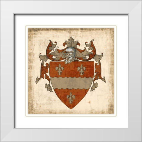 Noble Heritage II White Modern Wood Framed Art Print with Double Matting by Vision Studio