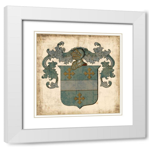 Noble Heritage III White Modern Wood Framed Art Print with Double Matting by Vision Studio