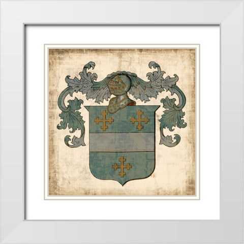 Noble Heritage III White Modern Wood Framed Art Print with Double Matting by Vision Studio