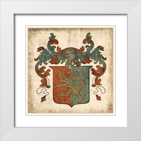 Noble Heritage IV White Modern Wood Framed Art Print with Double Matting by Vision Studio