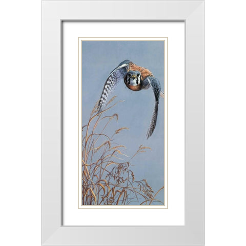 Prairie Lighting White Modern Wood Framed Art Print with Double Matting by Mock, Carolyn