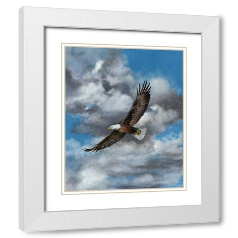 Soaring White Modern Wood Framed Art Print with Double Matting by Mock, Carolyn