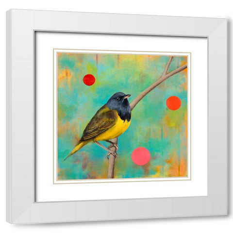 Mysteries of the Universe V White Modern Wood Framed Art Print with Double Matting by Evans, Bridget G.