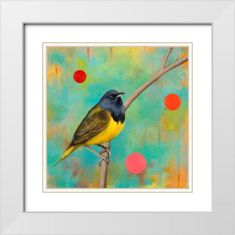Mysteries of the Universe V White Modern Wood Framed Art Print with Double Matting by Evans, Bridget G.