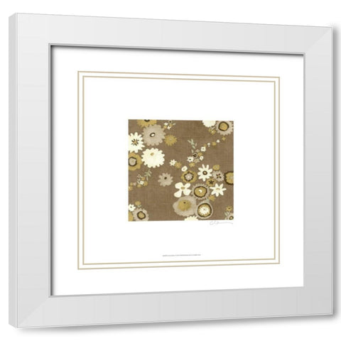 Chai Garden I White Modern Wood Framed Art Print with Double Matting by Zarris, Chariklia