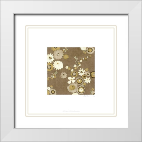 Chai Garden I White Modern Wood Framed Art Print with Double Matting by Zarris, Chariklia