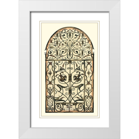 Printed Majestic Gateway I White Modern Wood Framed Art Print with Double Matting by Vision Studio