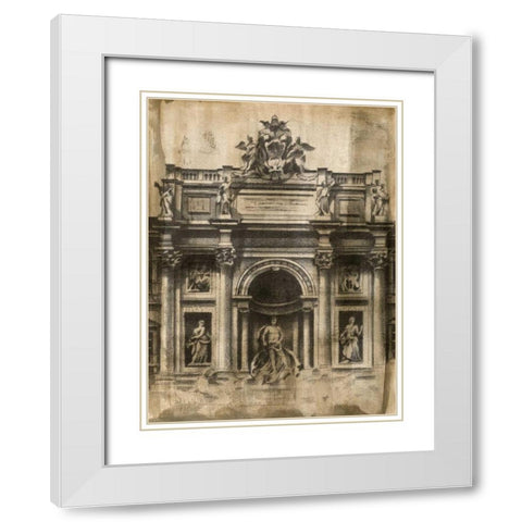 Ancient Ruins II White Modern Wood Framed Art Print with Double Matting by Harper, Ethan