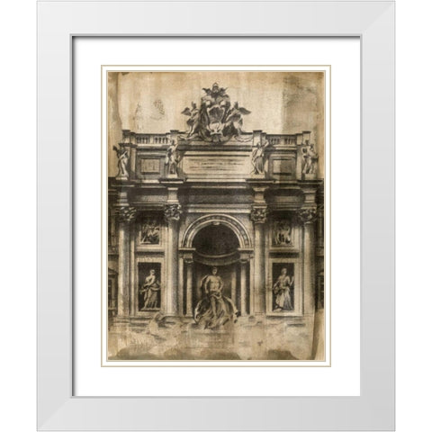 Ancient Ruins II White Modern Wood Framed Art Print with Double Matting by Harper, Ethan