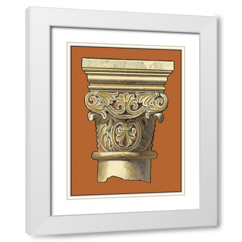 Graphic Capital IV White Modern Wood Framed Art Print with Double Matting by Vision Studio