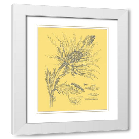 Natures Optimism I White Modern Wood Framed Art Print with Double Matting by Vision Studio