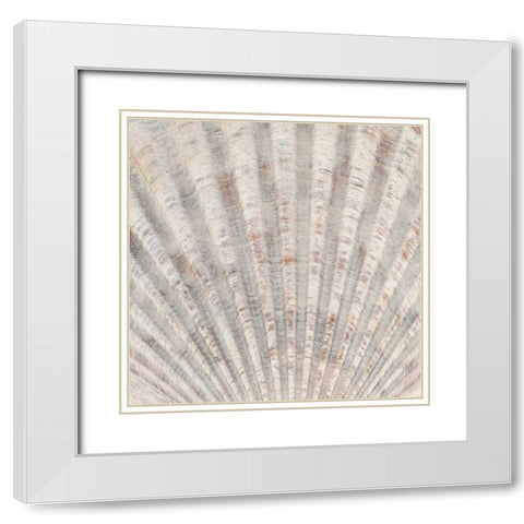 Organic Elements I White Modern Wood Framed Art Print with Double Matting by Vision Studio