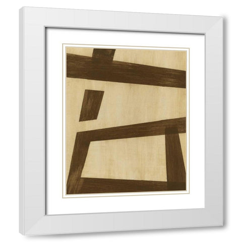 Inversion I White Modern Wood Framed Art Print with Double Matting by Vision Studio