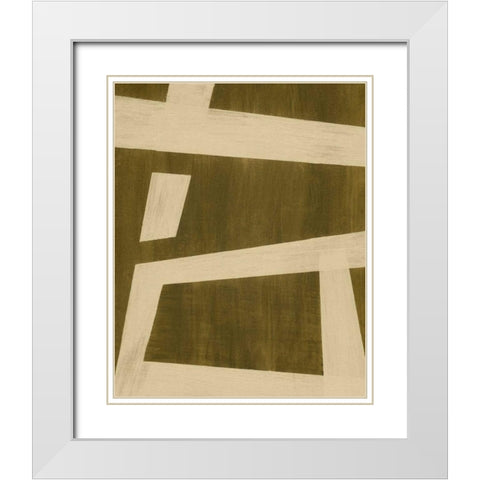Inversion II White Modern Wood Framed Art Print with Double Matting by Vision Studio