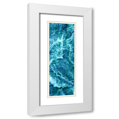 Sea Spray III White Modern Wood Framed Art Print with Double Matting by Vision Studio