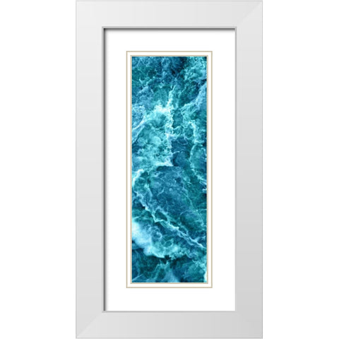Sea Spray III White Modern Wood Framed Art Print with Double Matting by Vision Studio