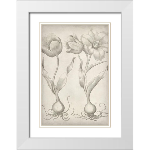 Classic Romance III White Modern Wood Framed Art Print with Double Matting by Vision Studio