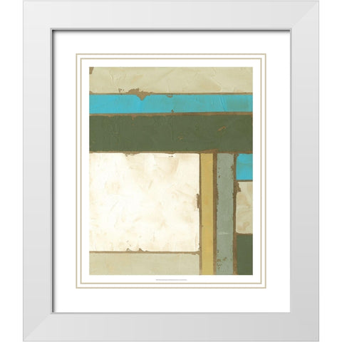 Weathered Paneling I White Modern Wood Framed Art Print with Double Matting by Goldberger, Jennifer