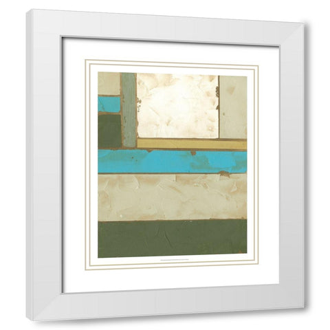 Weathered Paneling II White Modern Wood Framed Art Print with Double Matting by Goldberger, Jennifer