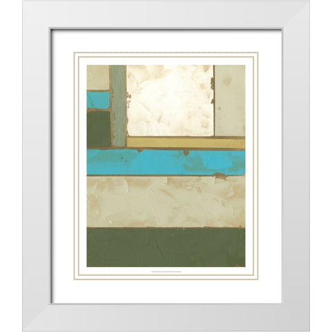 Weathered Paneling II White Modern Wood Framed Art Print with Double Matting by Goldberger, Jennifer