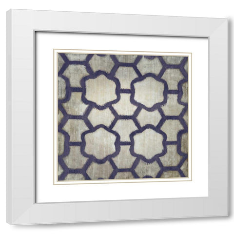Spectrum Symmetry III White Modern Wood Framed Art Print with Double Matting by Zarris, Chariklia