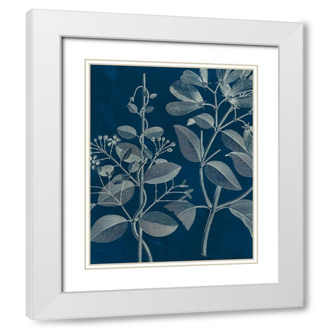 Modern Botany I White Modern Wood Framed Art Print with Double Matting by Vision Studio