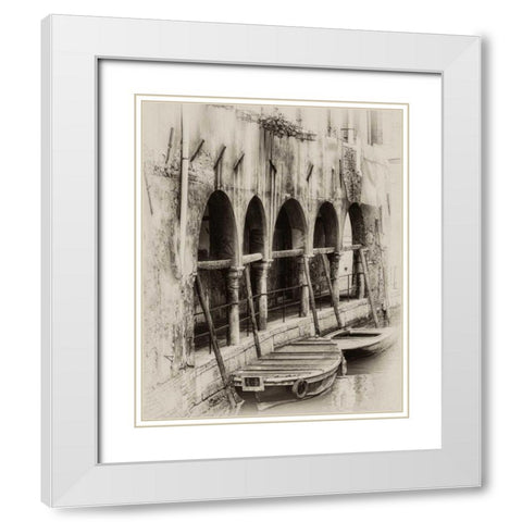 Hanging Laundry Sepia White Modern Wood Framed Art Print with Double Matting by Head, Danny