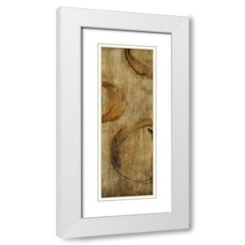 Orbit I White Modern Wood Framed Art Print with Double Matting by OToole, Tim