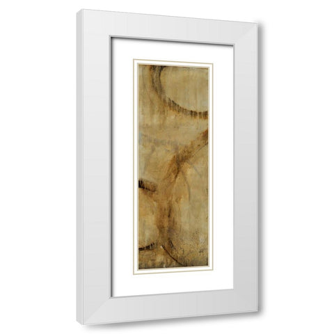 Orbit III White Modern Wood Framed Art Print with Double Matting by OToole, Tim