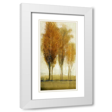Balance I White Modern Wood Framed Art Print with Double Matting by OToole, Tim