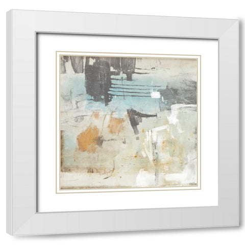 Fission I White Modern Wood Framed Art Print with Double Matting by OToole, Tim