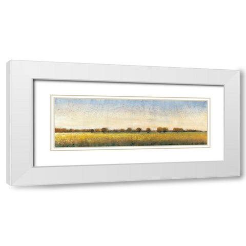 Flowering Meadow I White Modern Wood Framed Art Print with Double Matting by OToole, Tim