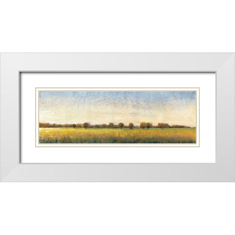 Flowering Meadow I White Modern Wood Framed Art Print with Double Matting by OToole, Tim