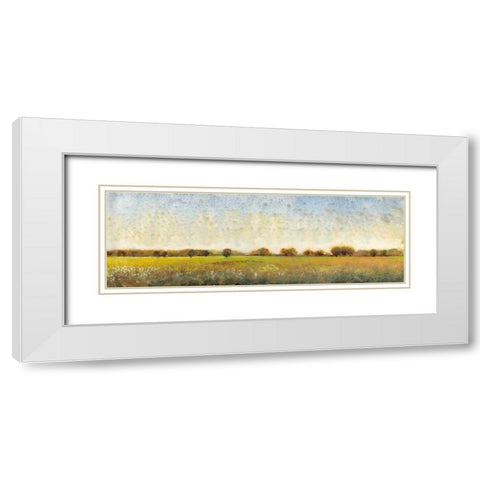 Flowering Meadow II White Modern Wood Framed Art Print with Double Matting by OToole, Tim