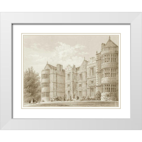Burton Agnes Yorkshire White Modern Wood Framed Art Print with Double Matting by Richardson