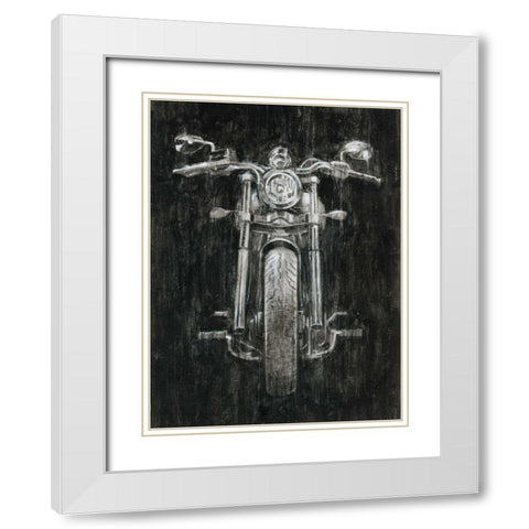Steel Horse I White Modern Wood Framed Art Print with Double Matting by Harper, Ethan