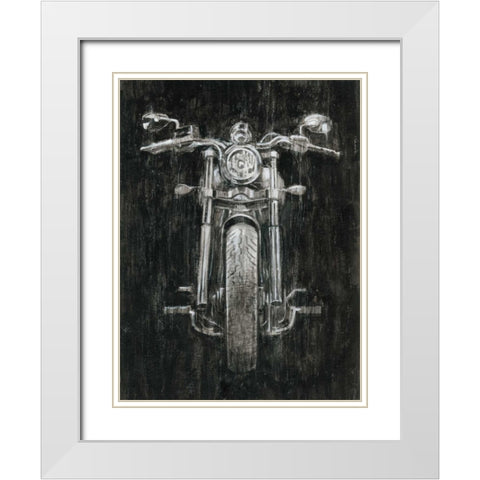 Steel Horse I White Modern Wood Framed Art Print with Double Matting by Harper, Ethan