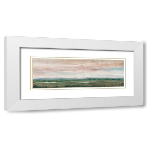 Sky Line II White Modern Wood Framed Art Print with Double Matting by OToole, Tim
