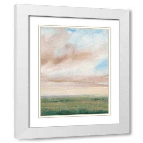 Sky Line IV White Modern Wood Framed Art Print with Double Matting by OToole, Tim