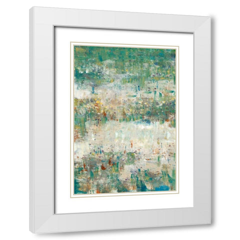 Flower Path II White Modern Wood Framed Art Print with Double Matting by OToole, Tim
