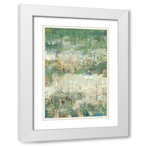 Flower Path II White Modern Wood Framed Art Print with Double Matting by OToole, Tim