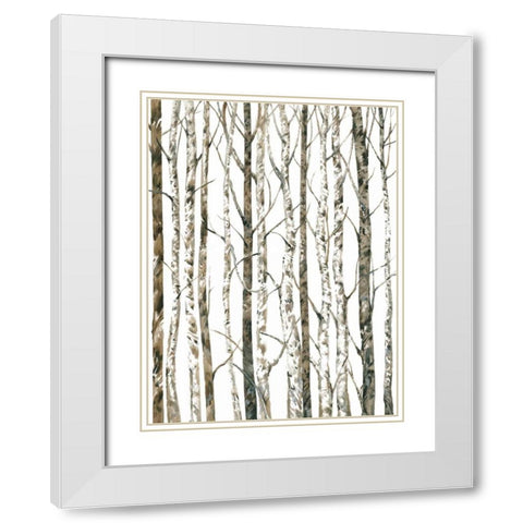 Bare I White Modern Wood Framed Art Print with Double Matting by OToole, Tim