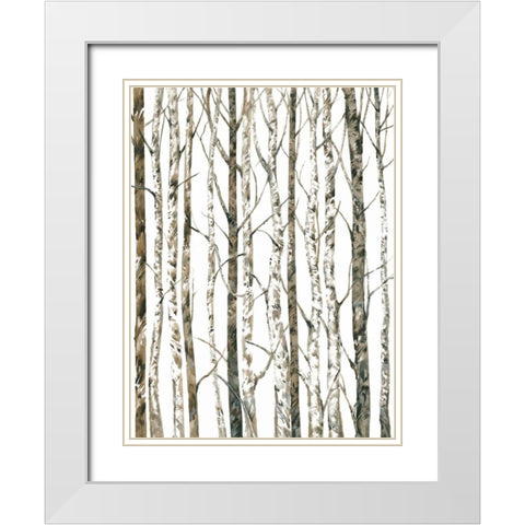 Bare I White Modern Wood Framed Art Print with Double Matting by OToole, Tim