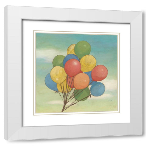Fly Away I White Modern Wood Framed Art Print with Double Matting by Meagher, Megan